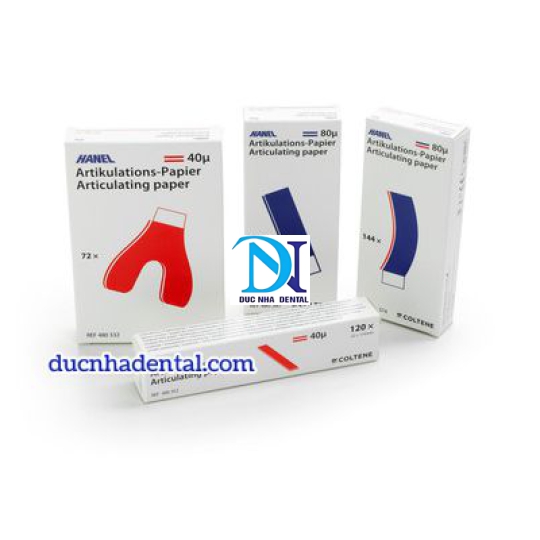 Giấy cắn Hanel Xanh-Đỏ 80 micron (12xấp/hộp)