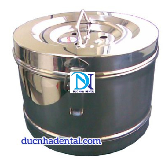 Hộp hấp gòn tròn 20x13cm